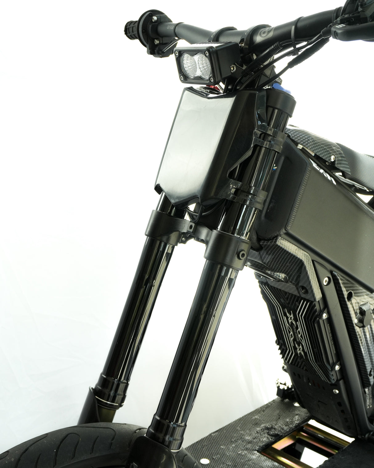 Glossy black fork wraps for ventus, eride falcon 79bike talaria xxx x3 surron lbx ultra bee yozma tuttio and more