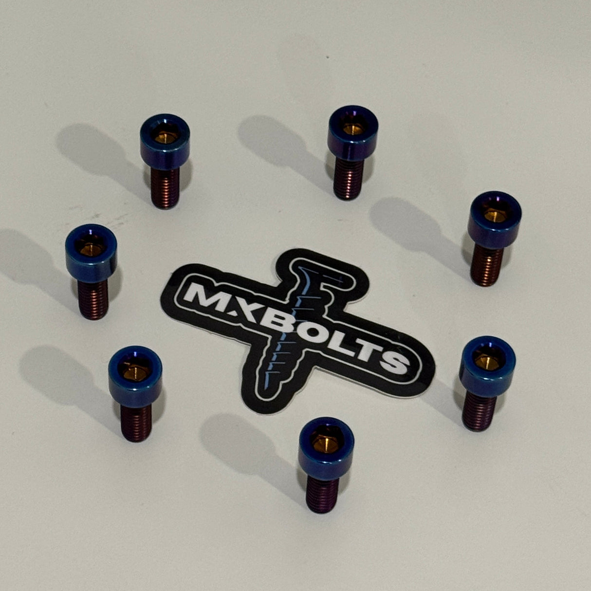MxBolts Universal E-Moto Triple Clamp Titanium Bolts (Set of 7)