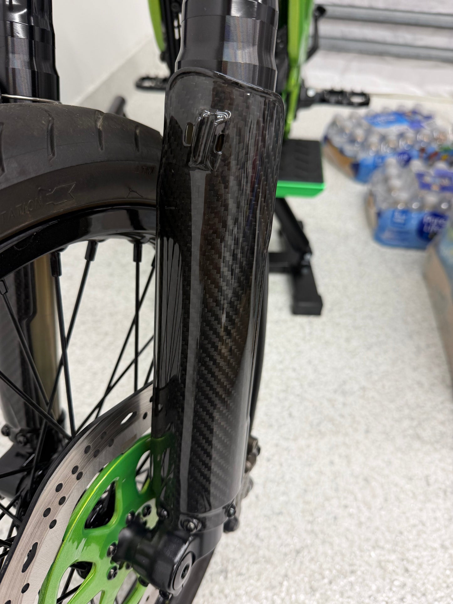 Surron LBX Fork Guards (Pair) — Genuine Carbon Fiber