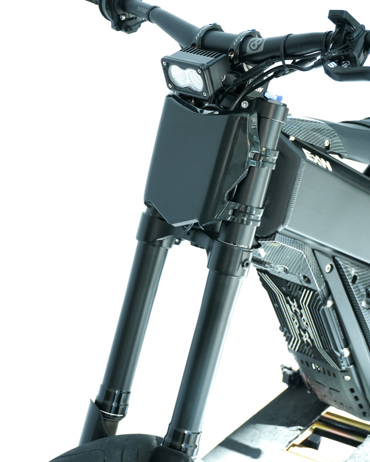 matte black fork wrap kit laser cut precision