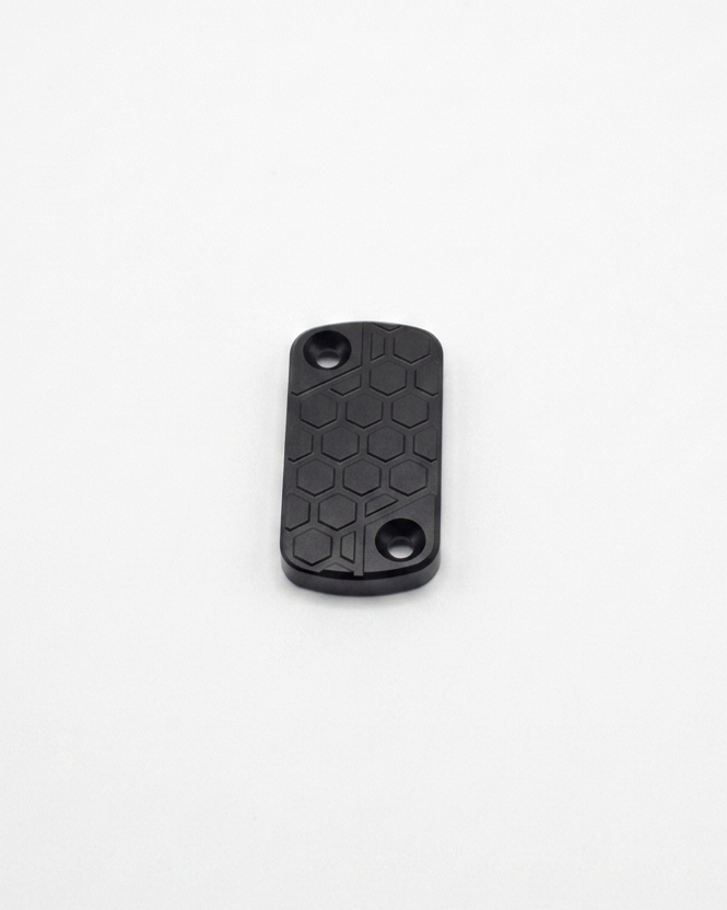 Ultra Bee brake reservoir cap upgrade, black CNC 6061 billet aluminum