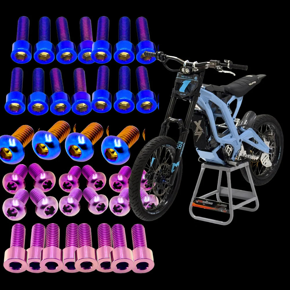 MxBolts Light Bee/Segway/Falcon/79Bike Titanium Bolt Kit — Full Upgrade Set