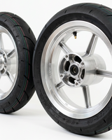 12-inch supermoto wheels for ETM RTR and Heybike Villain with street tires