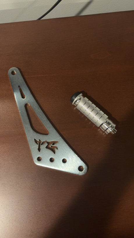 Chrome zinc plated Ultra Bee footlock bracket
