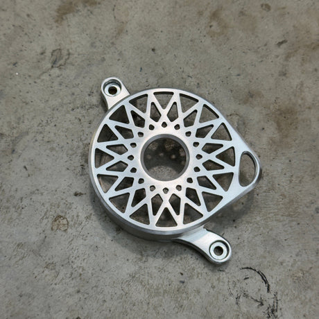 silver ultra bee star style motor belt cover