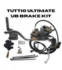 Tuttio Soleil 01 footbrake and handbrake kit showing dual calipers, brake lines and mounting components