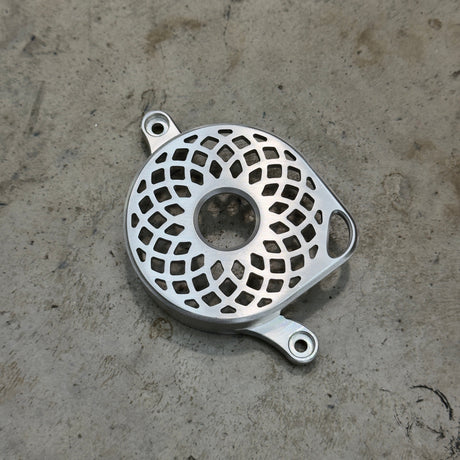 Silver atom style ultra bee metal motor belt cover