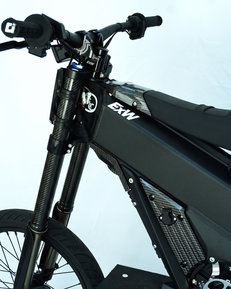 Gloss carbon fiber ebike fork wrap kit