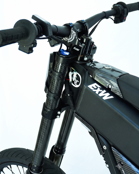 Ebike emoto fork wrap kit carbon fiber