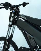 Full frame talaria x3 with white background, stock bike with chrome fork wraps installed