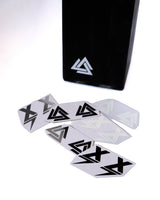 	Machine-cut battery wrap for Talaria and Surron, precise edge fit, EBMX stickers, chi stickers, chrome, black, and white