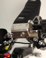 chrome Ultra Bee brake reservoir top cap installed, upgrade over stock