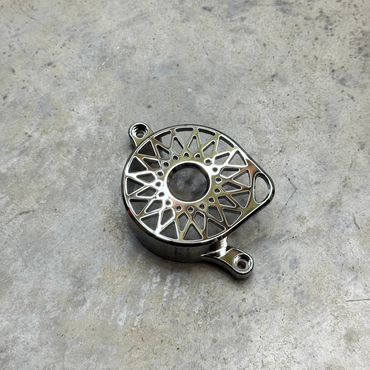 Chrome Star style aluminum motor cover for Sur-Ron Ultra Bee