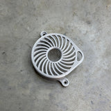 	Spiral style Sur-Ron Ultra Bee motor cover, silver 3D printed