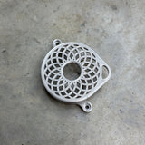 	Atom style Ultra Bee motor cover, silver 3D printed plastic