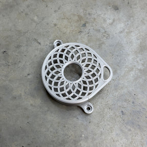 	Atom style Ultra Bee motor cover, silver 3D printed plastic