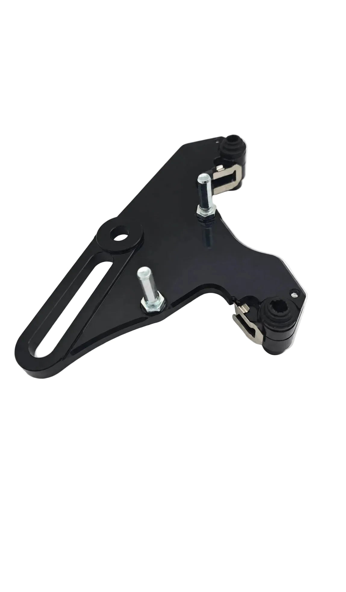 Dual caliper mounting bracket for the Tuttio Soleil 01 handbrake and footbrake setup