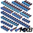 Full burnt blue titanium bolt kit for surron ultra bee