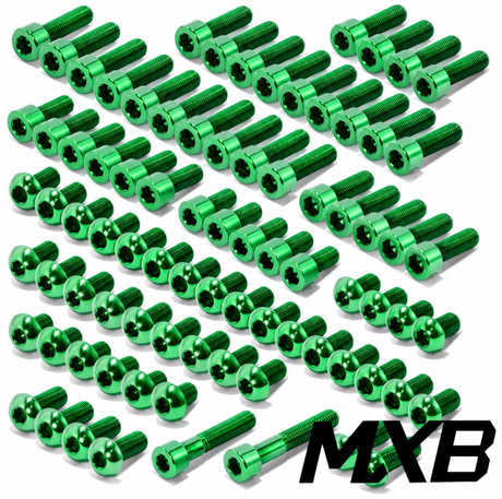 Green tuttio titanium bolts