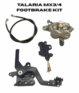 Talaria MX3/MX4 footbrake kit with OEM caliper, brake line, master cylinder and pedal assembly