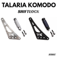 Talaria komodo shiftlock footlock bracket kit black and chrome