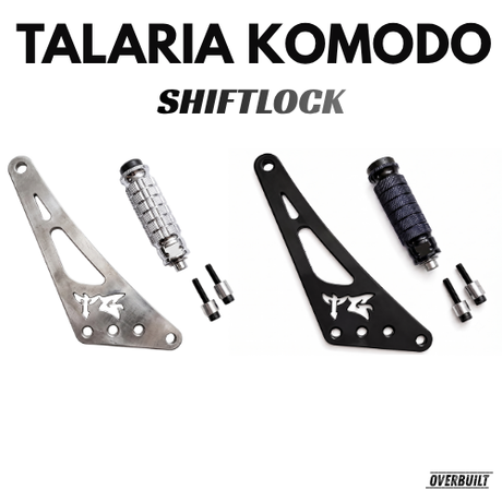 Talaria komodo shiftlock footlock bracket kit black and chrome