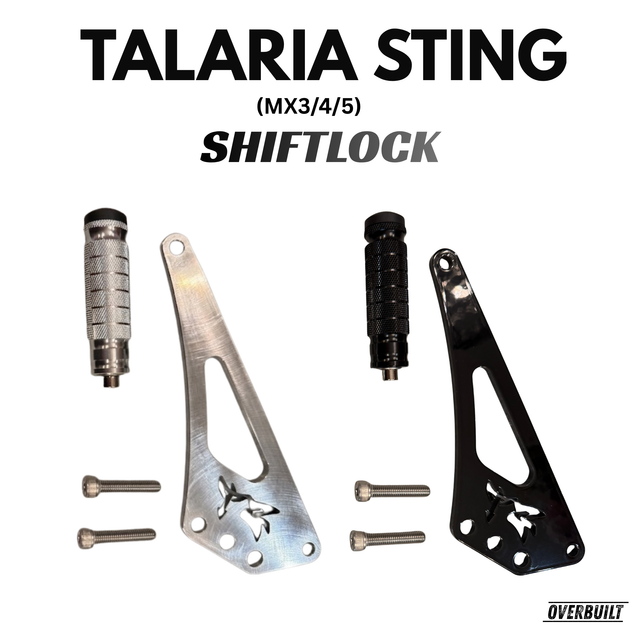TG Racing Talaria MX3 MX4 MX5 shift lock and bracket kit footlock, made in USA