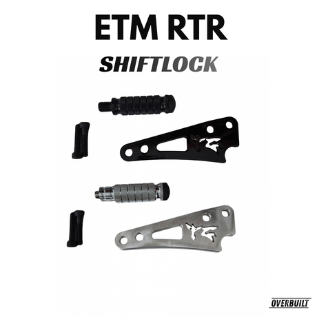 etm rtr shiftlock and footlock bracket and peg kit for etm rtr and etm rtr lite