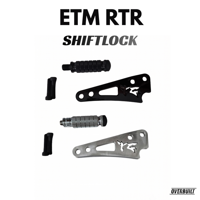 etm rtr shiftlock and footlock bracket and peg kit for etm rtr and etm rtr lite