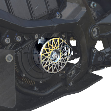 Sur-Ron Ultra Bee aluminum metal motor cover, milled 6061 billet in three styles