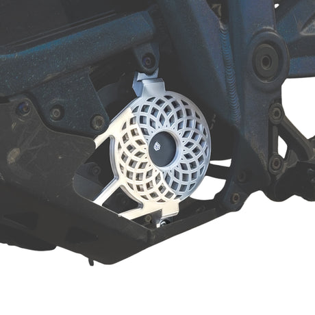 Talaria Sting plastic motor cover gearbox cover, 3D printed in three styles