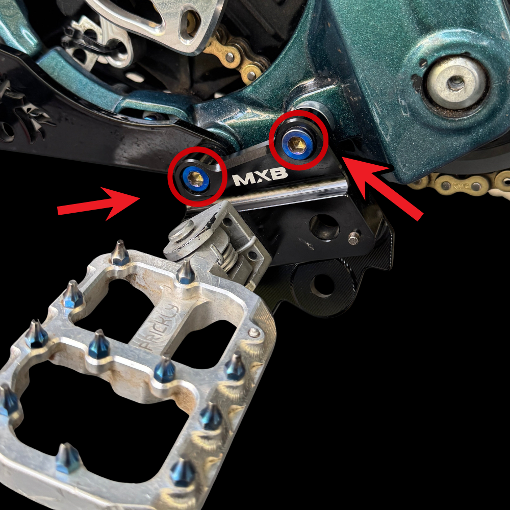 MxBolts Universal E-Moto Peg Bracket Titanium Bolts (Set of 4)