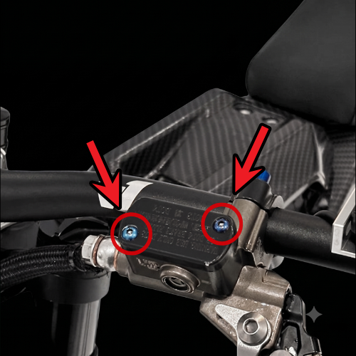 MxBolts Ultra Bee E-Moto Brake Reservoir Titanium Bolts (Set of 2 or 4)