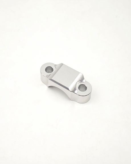 Silver Ultra Bee brake clamp, machined aluminum finish