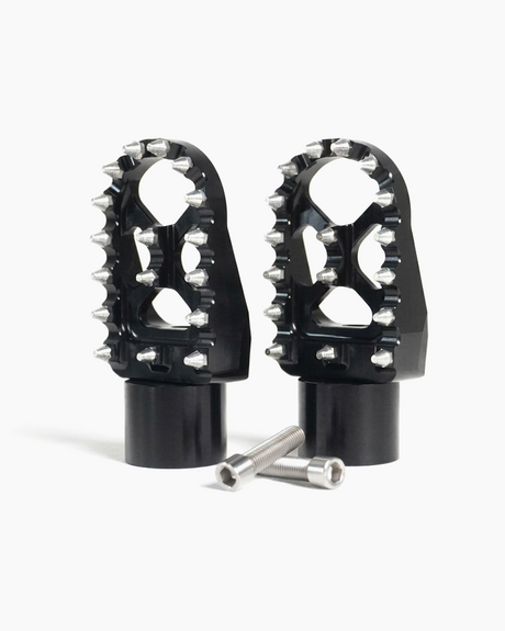 E-bike pedal delete peg kit for Super73 and Macfox, silver finish