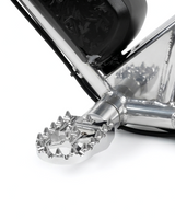 Chrome ebike peg kit installed on super 73