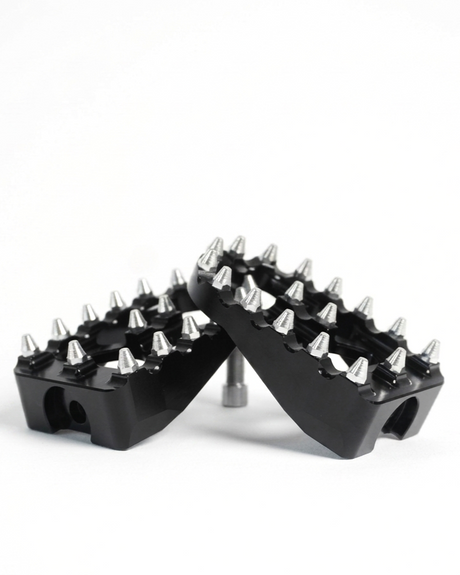	MX style passenger pegs for Super73 and Macfox e-bikes, black anodized aluminum