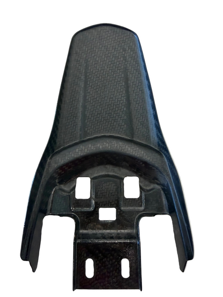 surron lbx carbon rear seat fender bottom view with white background