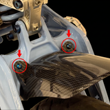 surron light bee rear fender titanium bolts