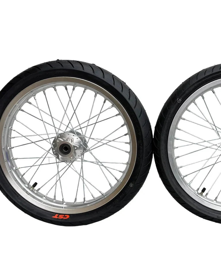 Front and rear Talaria MX3, MX4 and XXX 17-inch supermoto wheels