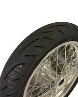 Talaria Komodo supermoto street tire and wheel detail