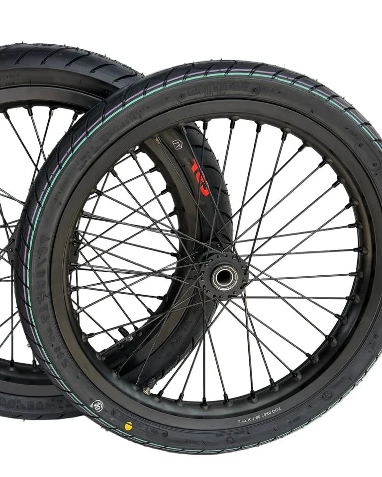 Black 17-inch supermoto wheelset for Talaria MX3, MX4 and XXX