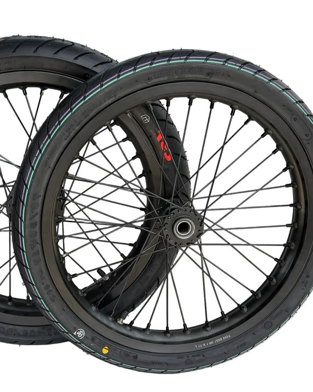 Black 17-inch supermoto wheelset for Talaria MX3, MX4 and XXX