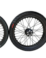 Talaria 17 x 2.15 rear supermoto wheel with 90/80-17 street tire